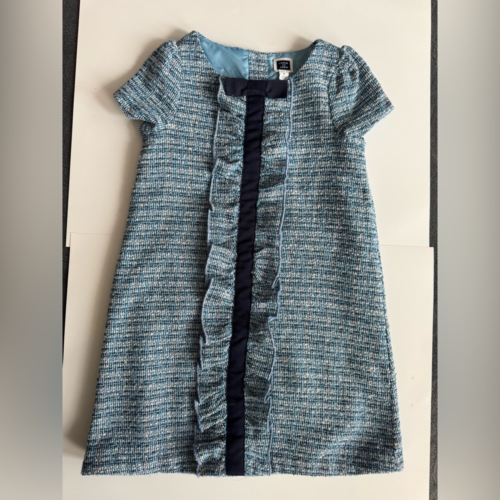Janie and Jack Blue Tweed Dress 5T